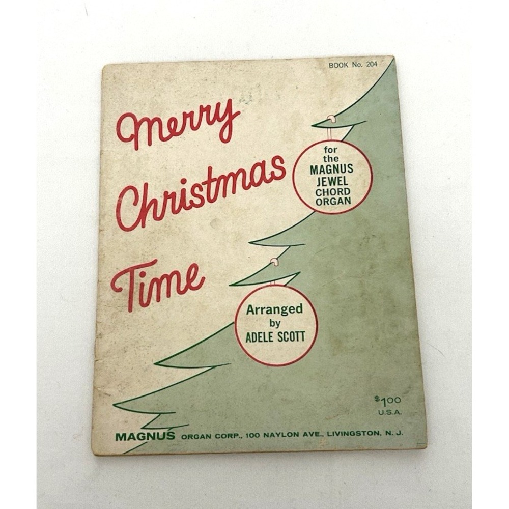 Magnus Chord Organ Songbook Merry Christmas Time Magnus Jewel Vintage Holiday